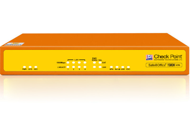 Check Point Software Technologies Safe@Office 1000N ADSL 1000Mbit/s hardware firewall