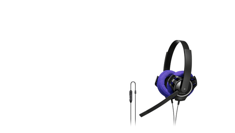Sony DR-GA100/VLT 2x 3.5 mm Стереофонический Оголовье Фиолетовый гарнитура