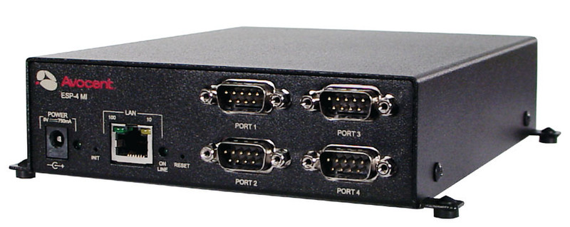 Vertiv ESP-4 MI Serial Hub 10Mbit/s Black interface hub