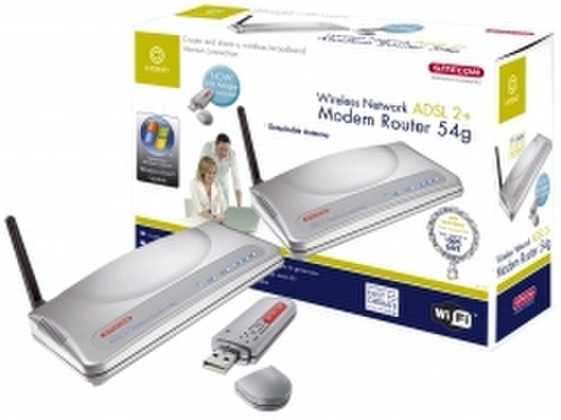 Sitecom Wireless Network ADSL 2+ Modem Router 54g 54Мбит/с WLAN точка доступа