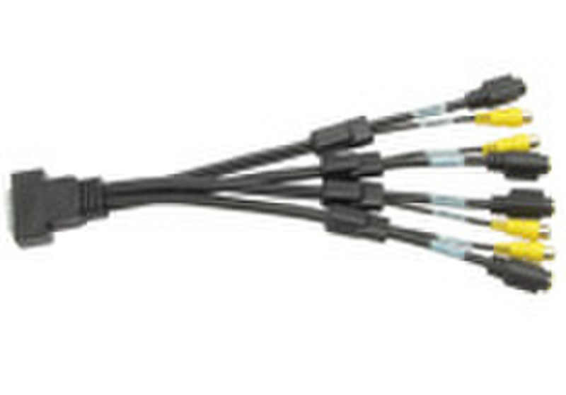 Matrox KX20-to-quad-TV adapter upgrade cable 1x KX20 4x composite S-video Черный кабельный разъем/переходник