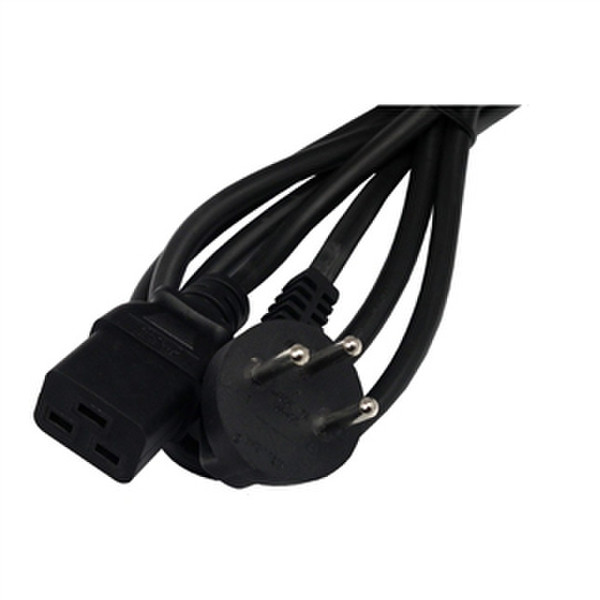 Lantronix SLPP12B08-01 2.44m C19 coupler Black power cable