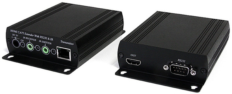 StarTech.com HDMI over Cat5 Video Extender Kit with Audio - RS232 and IR Control