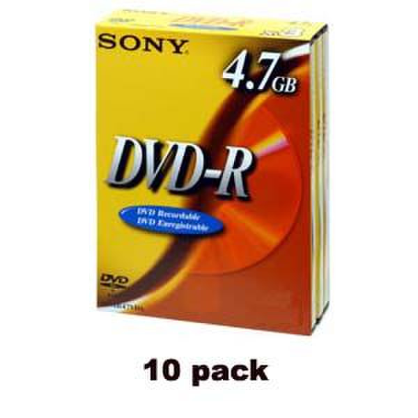 Sony DVD-R 4.7GB JEWELCASE 10PK