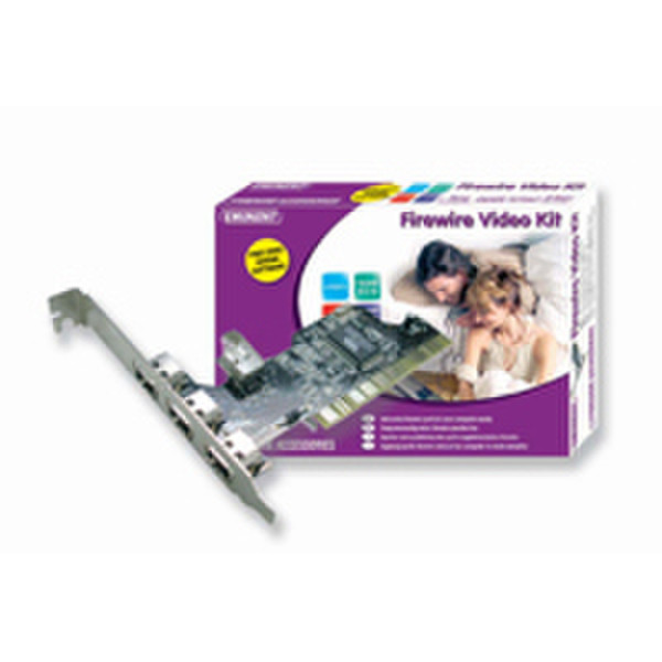 Eminent 4 Port Firewire Card PCI interface cards/adapter