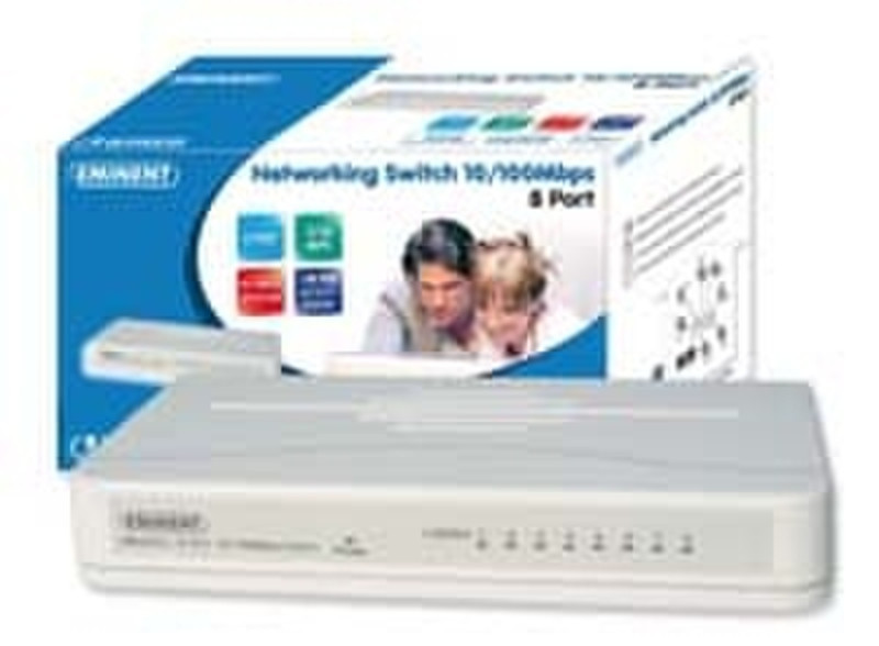 Eminent 8 Port Networking Switch 10/100Mbps Unmanaged
