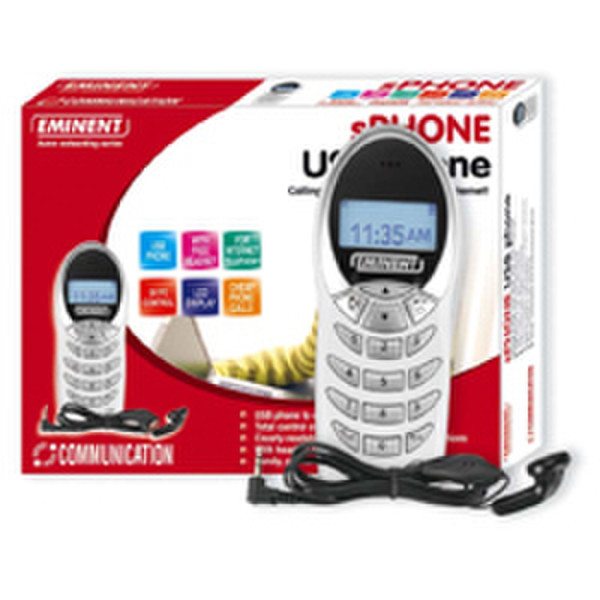 Eminent EM1094 sPHONE Skype USB Phone