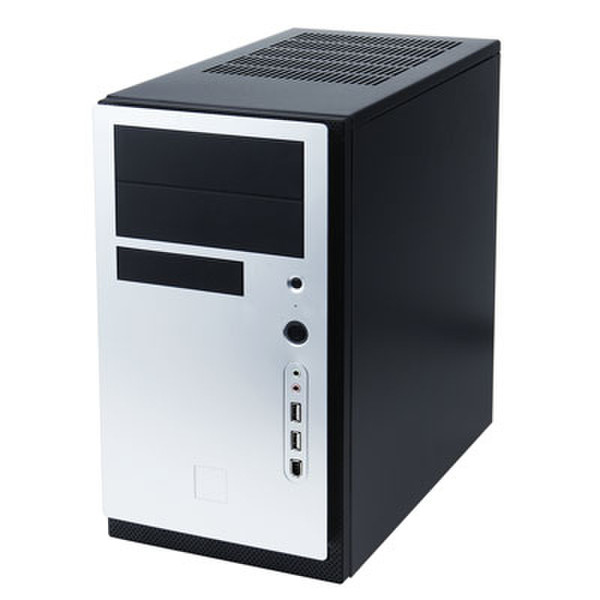 Antec MicroATX tower case Mini-Tower 380Вт Черный, Cеребряный системный блок