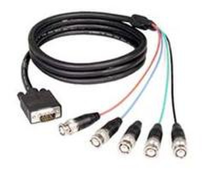 Microconnect VGA5BNC5 5m VGA (D-Sub) Black video cable adapter