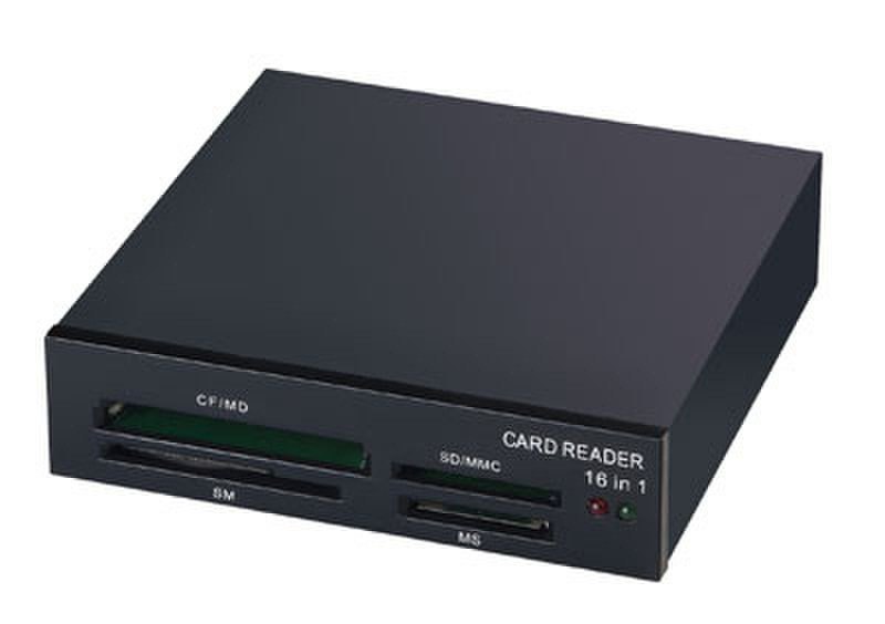 Techsolo TCR-1640 internal 16in1 cardreader USB 2.0 Черный устройство для чтения карт флэш-памяти