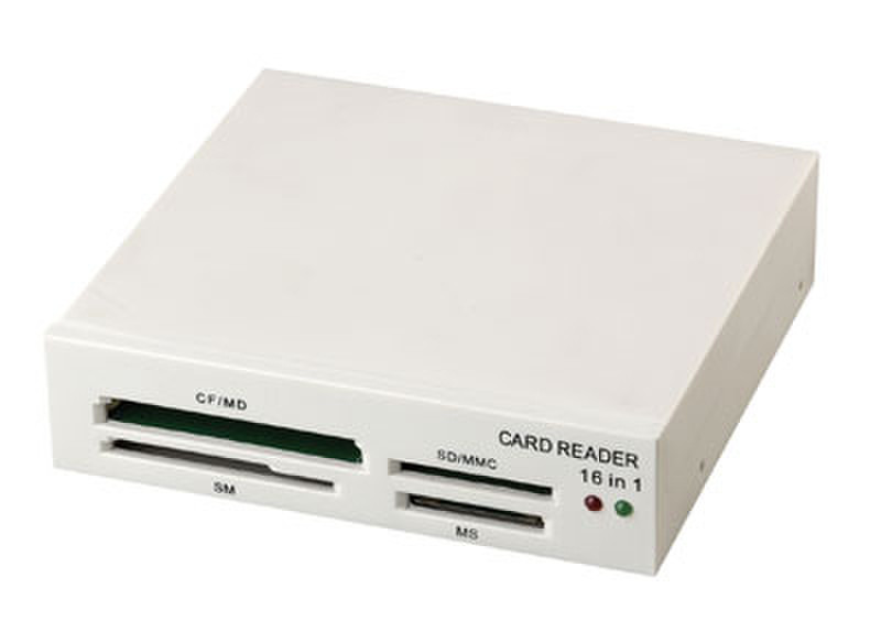 Techsolo TCR-1640 internal 16in1 cardreader, 3,5", beige USB 2.0 устройство для чтения карт флэш-памяти