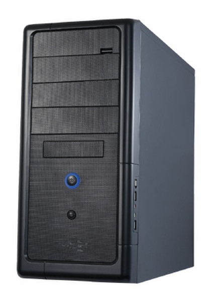 Techsolo TC-100 ATX modding case, black Midi-Tower Black computer case