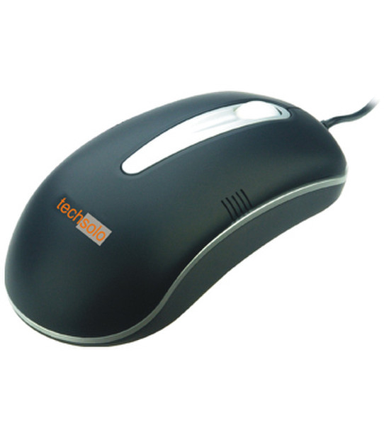 Techsolo TC-OP18 optical mouse PS/2 Оптический 800dpi Черный компьютерная мышь
