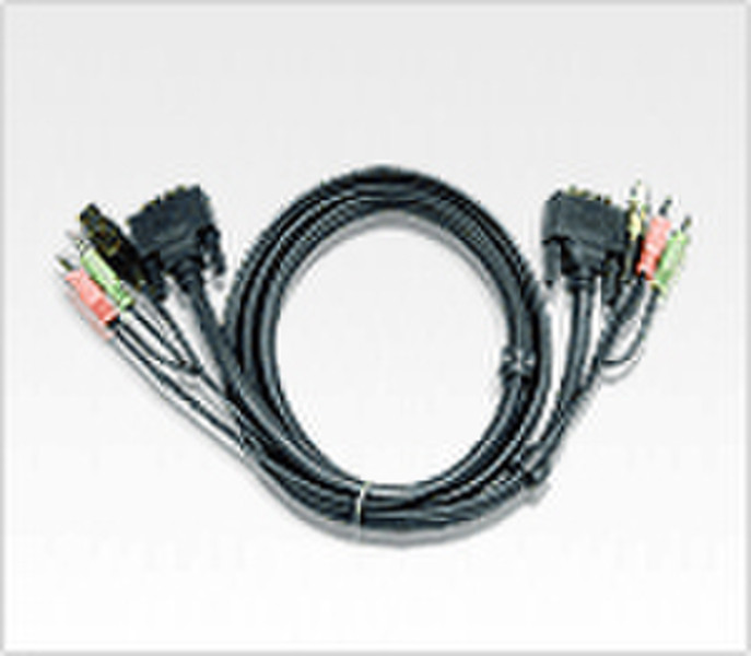 Aten 2L7D05U 5m Schwarz Tastatur/Video/Maus (KVM)-Kabel