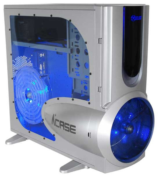 Nanopoint CS-Twin Engine SM Aplus Case Midi-Tower Silber Computer-Gehäuse