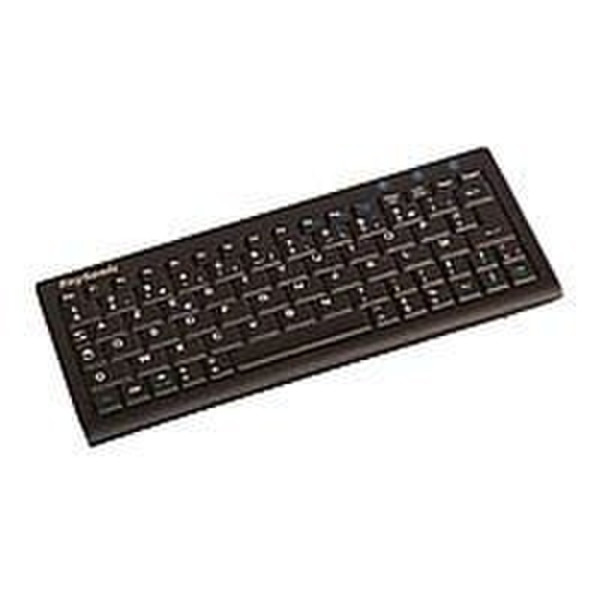 Nanopoint KB-ACK-3400U Ultra-compact USB AZERTY Black keyboard