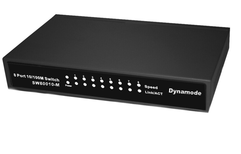 Dynamode 8 Port 10/100 Switch Неуправляемый