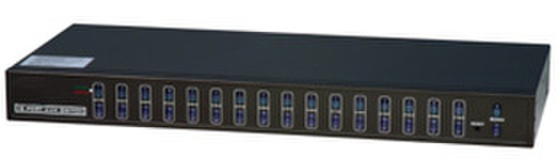 Dynamode 16-Port Rackmount KVM - No Cables Supplied Rack mounting KVM switch