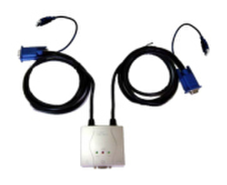 Dynamode 2-Port Pocket KVM + USB1.1 + Audio with Cables KVM переключатель