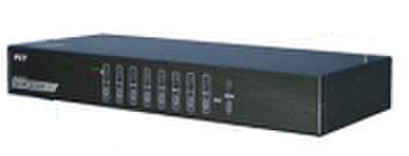 Dynamode 8-Port Rackmount KVM - No Cables Supplied Rack mounting Black KVM switch