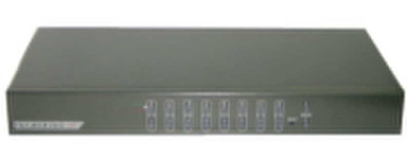 Dynamode 8-Port Rackmount KVM with OSD - No Cables Supplied Rack mounting Black KVM switch