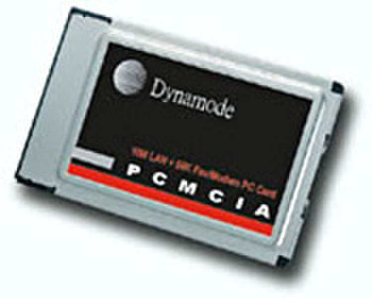 Dynamode PCMCIA 56K Modem Wired ISDN access device