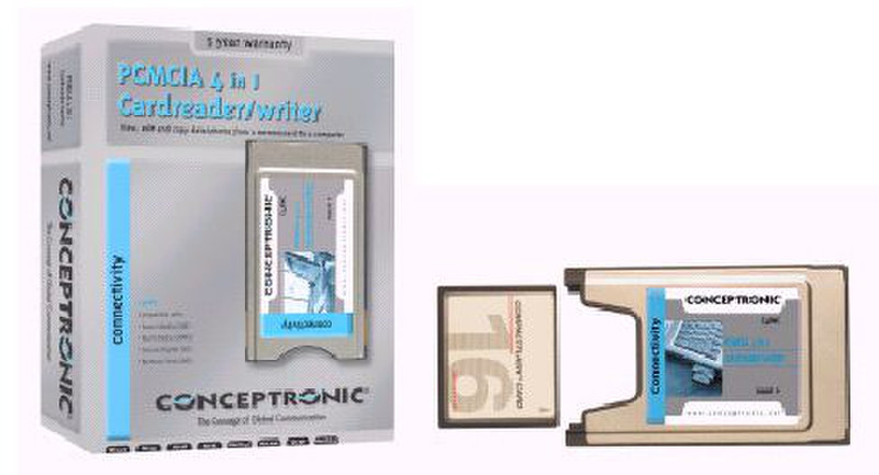 Conceptronic 4in1 Memory Reader/Writer устройство для чтения карт флэш-памяти