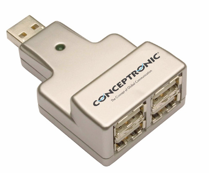Conceptronic 4-Ports USB Hub 12Mbit/s interface hub