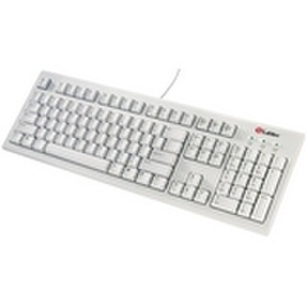 Labtec Standard keyboard plus White PS/2 QWERTY Weiß Tastatur