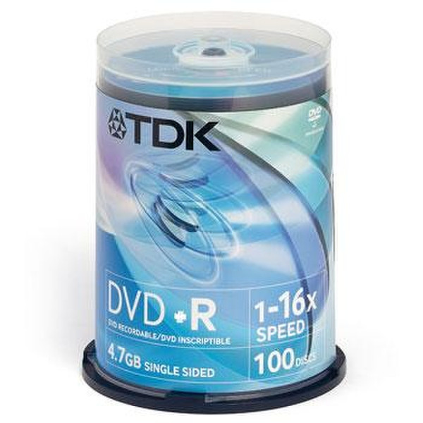 TDK DVD+R 4.7GB CAKEBOX 100PK