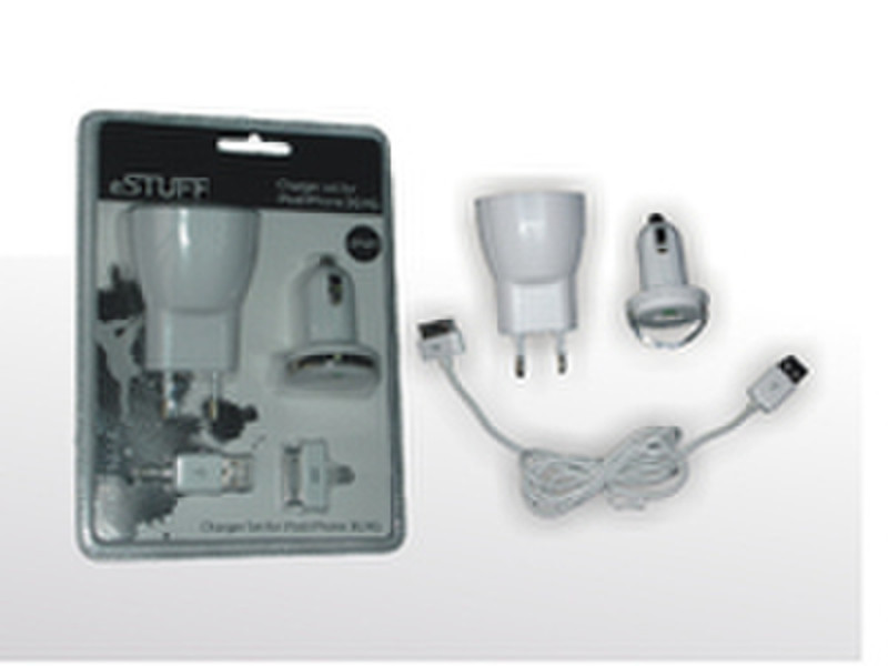 eSTUFF ES2303 Auto,Indoor,Outdoor White mobile device charger