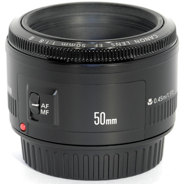 Canon EF 50mm f/1.8 II SLR Telephoto lens Schwarz