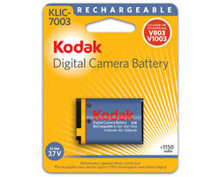 Kodak KLIC-7003 Lithium Ion Battery Литий-ионная (Li-Ion) 1050мА·ч 3.7, 3В аккумуляторная батарея