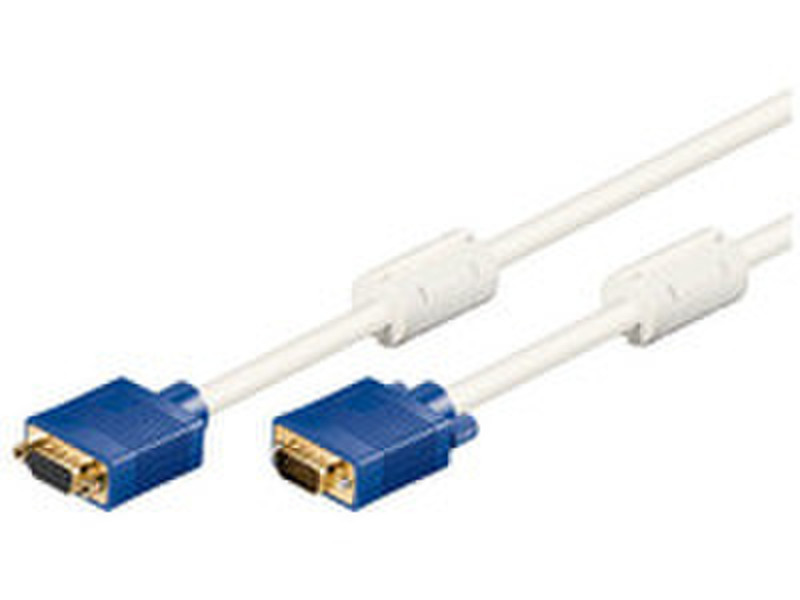 Microconnect MONGH2W 2м VGA (D-Sub) VGA (D-Sub) Синий, Белый VGA кабель