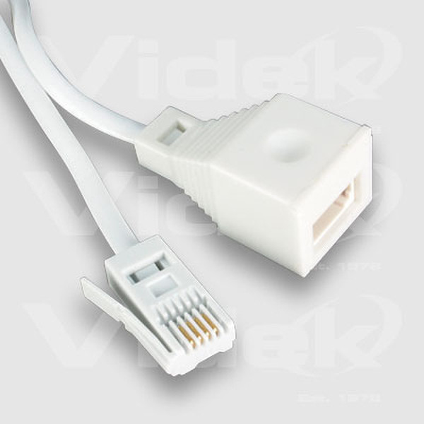 Videk UK Plug to Socket Extension 10m 10м телефонный кабель
