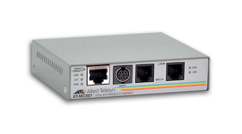 Allied Telesis Extended EthernetTM over VDSL, Subscriber Unit 11Mbit/s network media converter