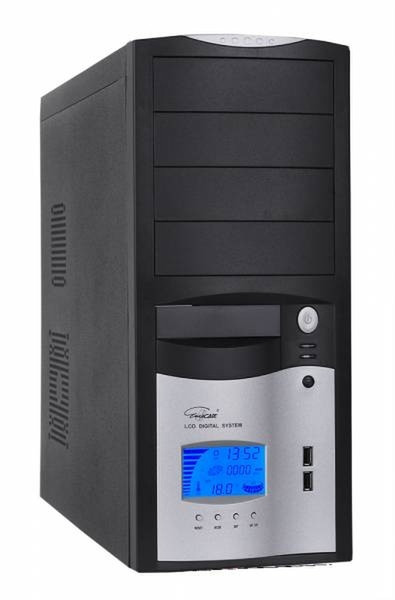 Eurocase ML 5412 Middle Tower Midi-Tower 350Вт Черный, Cеребряный системный блок