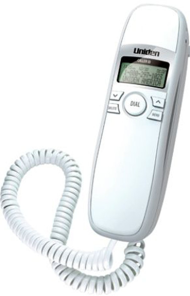 Uniden 1260 DECT Anrufer-Identifikation Weiß Telefon