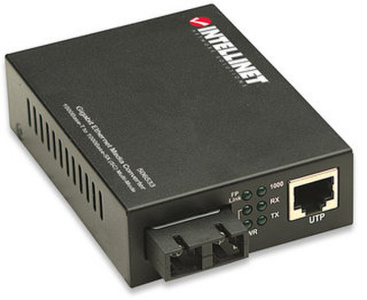 Intellinet 506533 1000Mbit/s 850nm Multi-mode Black network media converter