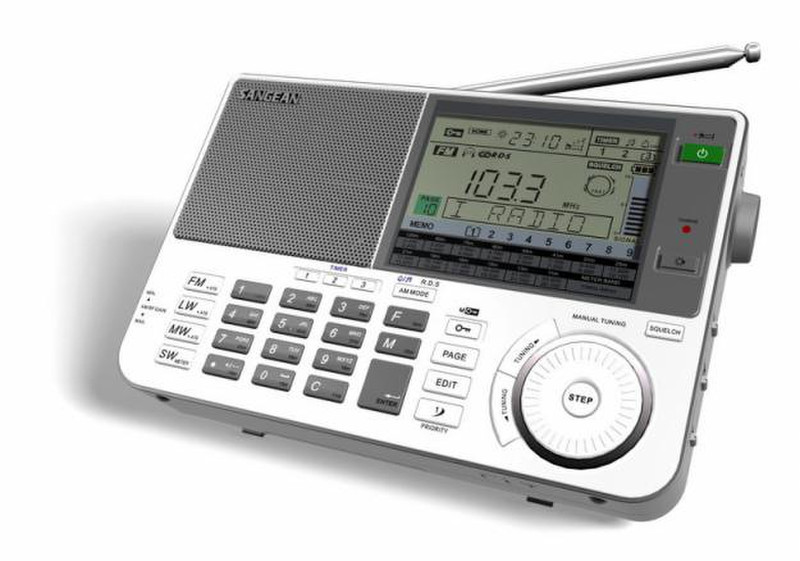 Sangean ATS-909X Tragbar Digital Grau Radio