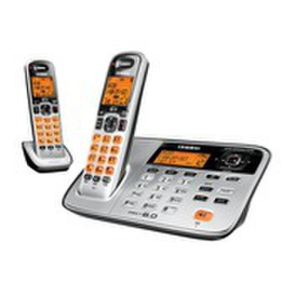 Uniden D1680 DECT Anrufer-Identifikation Silber Telefon