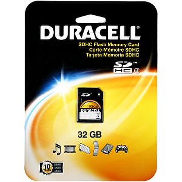 Duracell SDHC 32GB 32ГБ SDHC Class 4 карта памяти