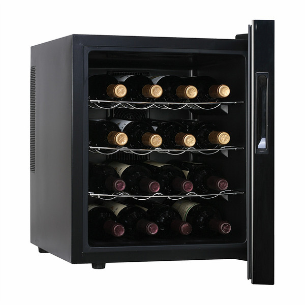 Haier HVTM16ABB freestanding Thermoelectric wine cooler Black 16bottle(s) wine cooler