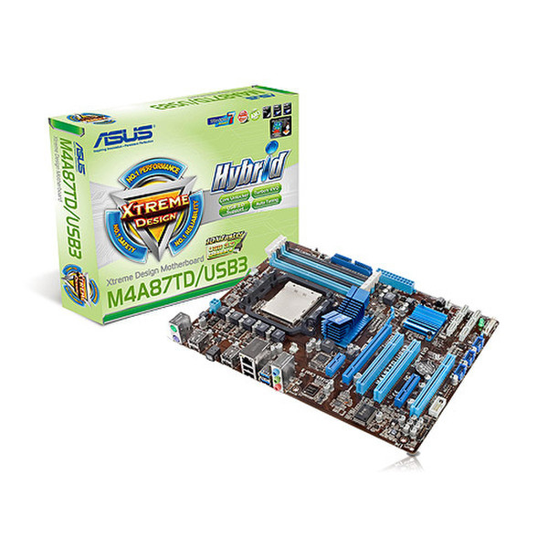 ASUS M4A87TD/USB3 AMD 870 (RX881) Разъем AM3 ATX