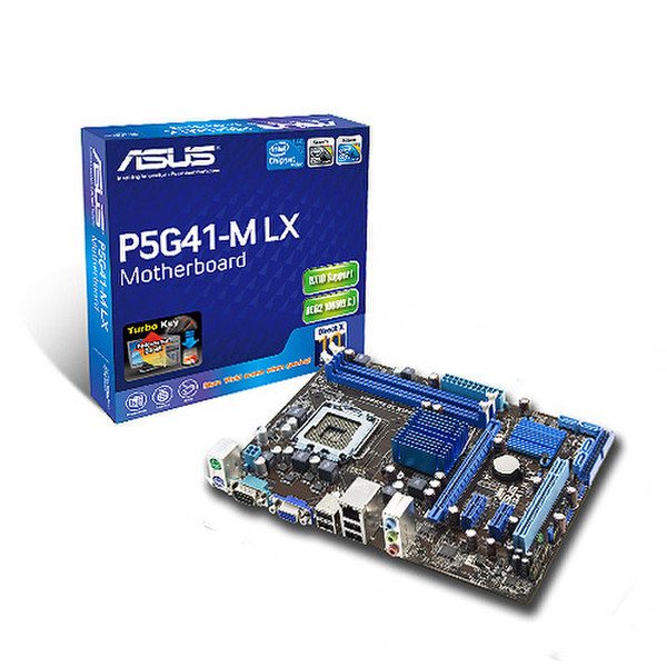 ASUS P5G41-M LX Intel G41 Socket T (LGA 775) Micro ATX motherboard