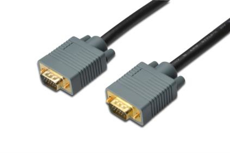 ASSMANN Electronic DB-310104-050-D 2м VGA (D-Sub) VGA (D-Sub) Черный, Серый VGA кабель