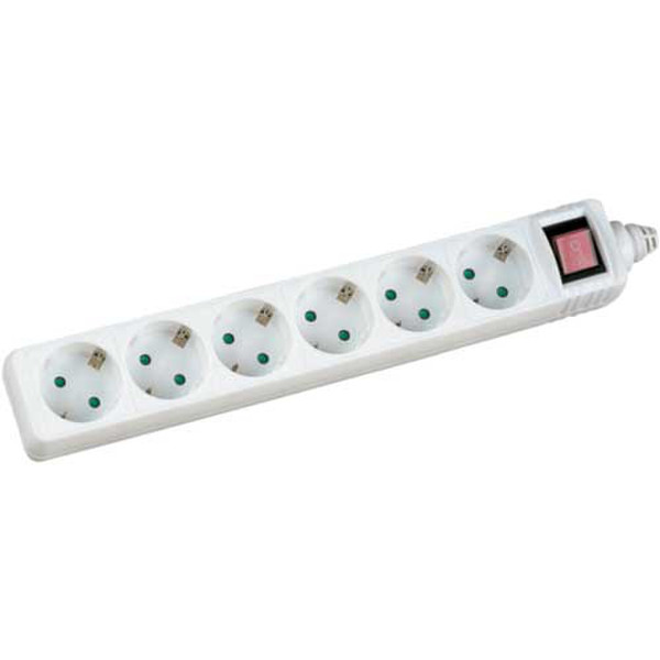 InLine 16465S 6AC outlet(s) 230V 5m White surge protector