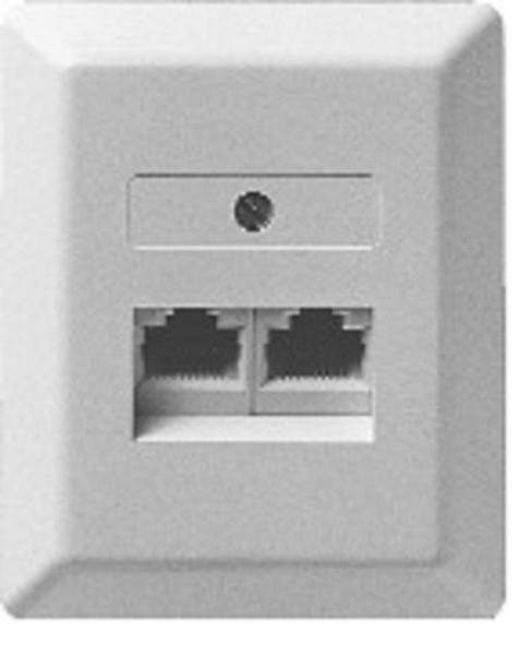 ZE Kommunikationstechnik UAE 2x8 (8) AP Белый розеточная коробка