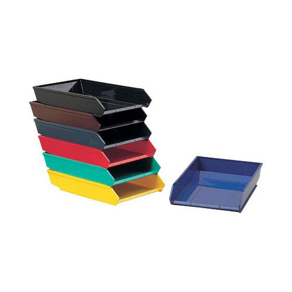KING MEC 00051110 Polystyrene Black desk tray