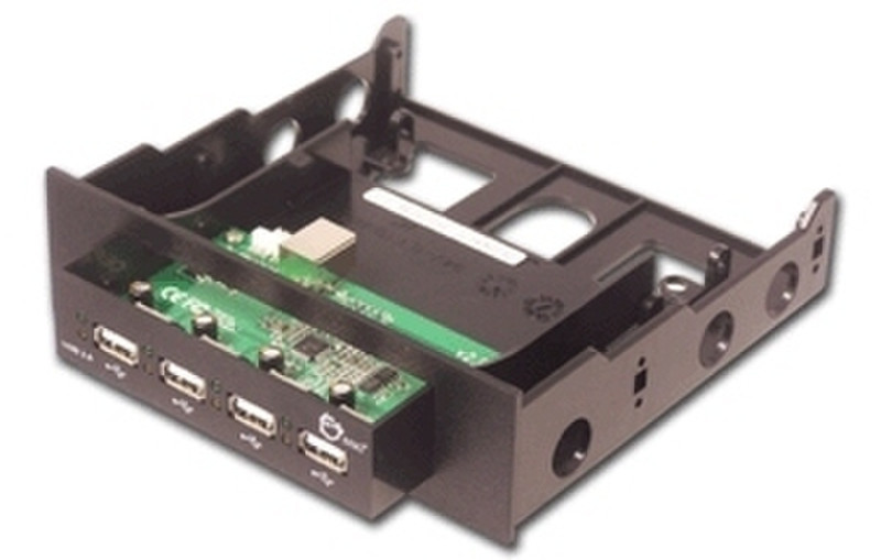 Sigma Hi-Speed USB 4-Port Bay Hub 480Мбит/с Черный хаб-разветвитель